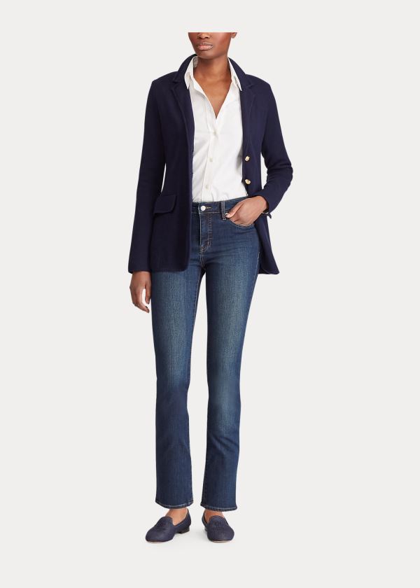 Ralph Lauren Premier Straight Jean Tmavě Královská Modrá Blankyt | EnRp6GHP