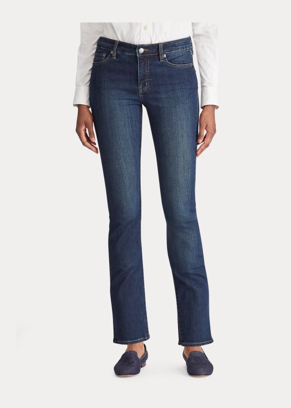 Ralph Lauren Premier Straight Jean Tmavě Královská Modrá Blankyt | EnRp6GHP