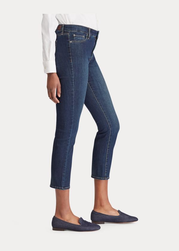 Ralph Lauren Premier Straight Jean Tmavě Královská Modrá Blankyt | EnRp6GHP