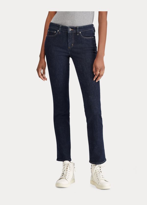 Ralph Lauren Premier Straight Jean Tmavě Blankyt Blankyt Světle Modré | JaunsGPD