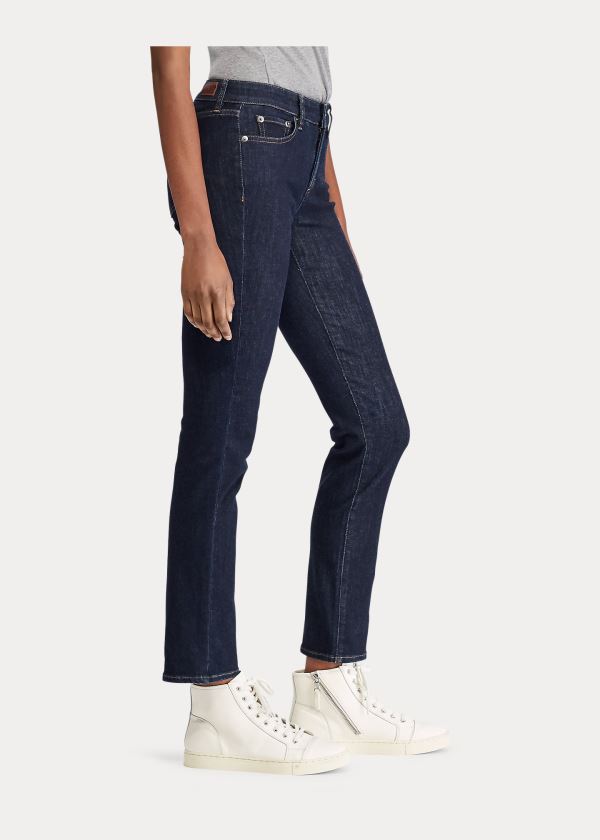 Ralph Lauren Premier Straight Jean Tmavě Blankyt Blankyt Světle Modré | JaunsGPD