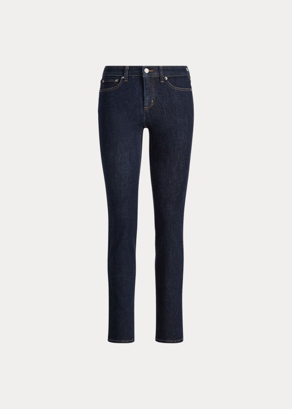 Ralph Lauren Premier Straight Jean Tmavě Blankyt Blankyt Světle Modré | JaunsGPD