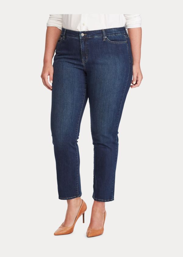 Ralph Lauren Premier Straight Jean Tmavě Královská Modrá Blankyt Blankyt Světle Modré | nAoUEHvE