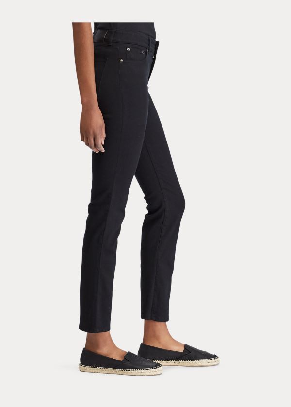 Ralph Lauren Premier Straight Jean Černé | eCDOXTVh