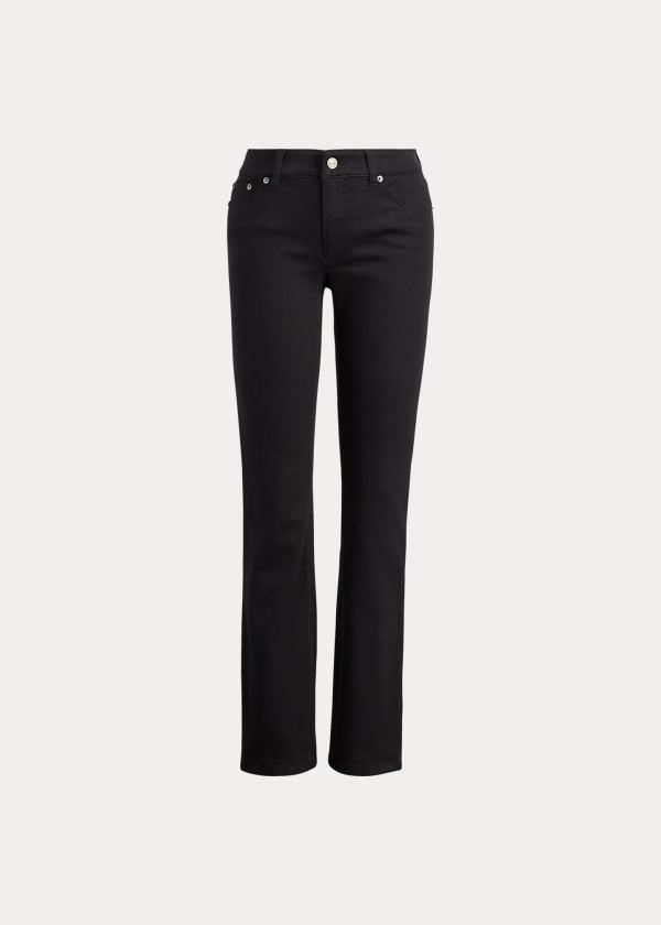 Ralph Lauren Premier Straight Jean Černé | eCDOXTVh