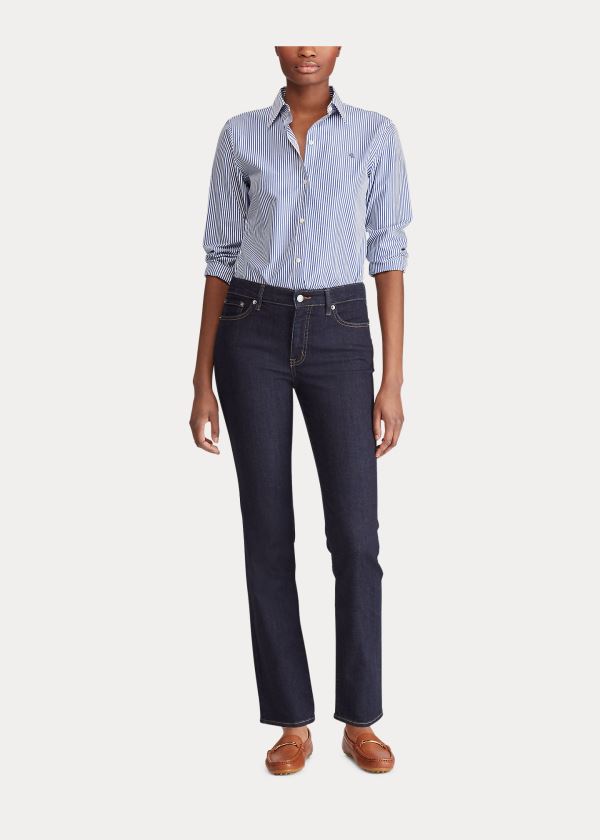 Ralph Lauren Premier Straight Jean Černé Blankyt Světle Modré | mE91SmNc