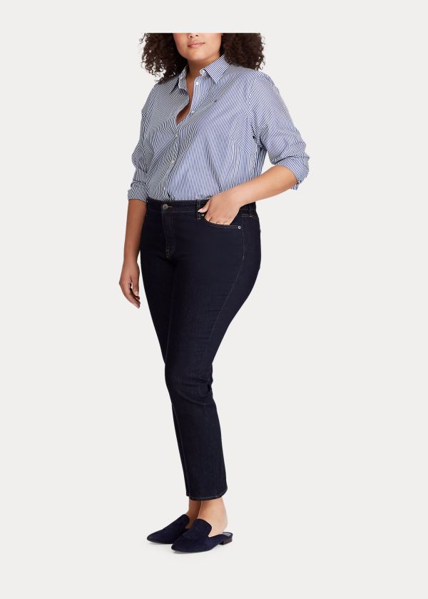 Ralph Lauren Premier Straight Jean Černé Blankyt Světle Modré | u98OZC2C