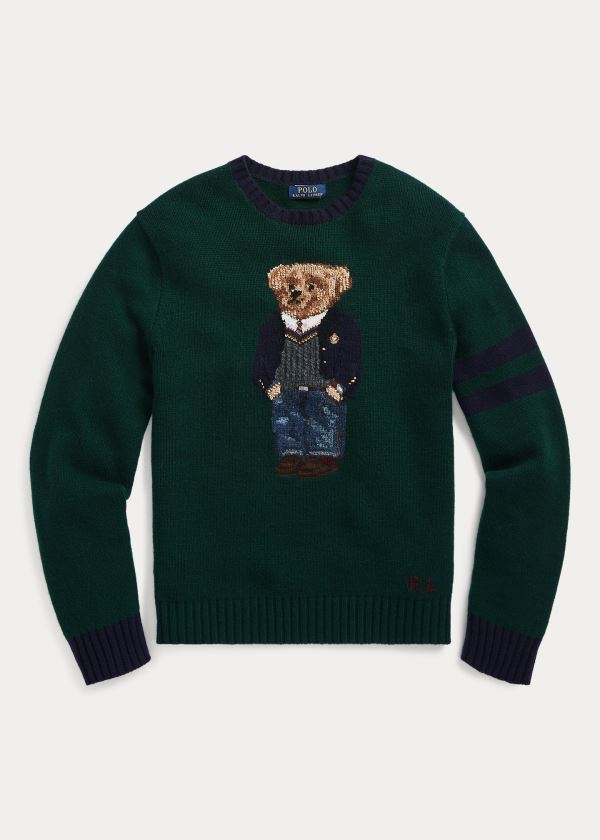 Ralph Lauren Preppy Bear Svetrové Zelene | 0HqR0vxR