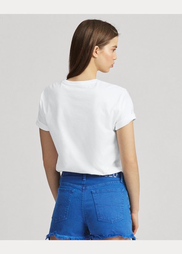 Ralph Lauren Pride Bavlněné Graphic Tee Bílé | 4NkxLDa4