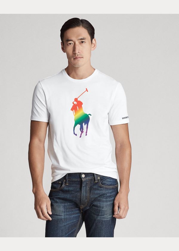 Ralph Lauren Pride Big Pony Bavlněné Tee Bílé | fuox8woX