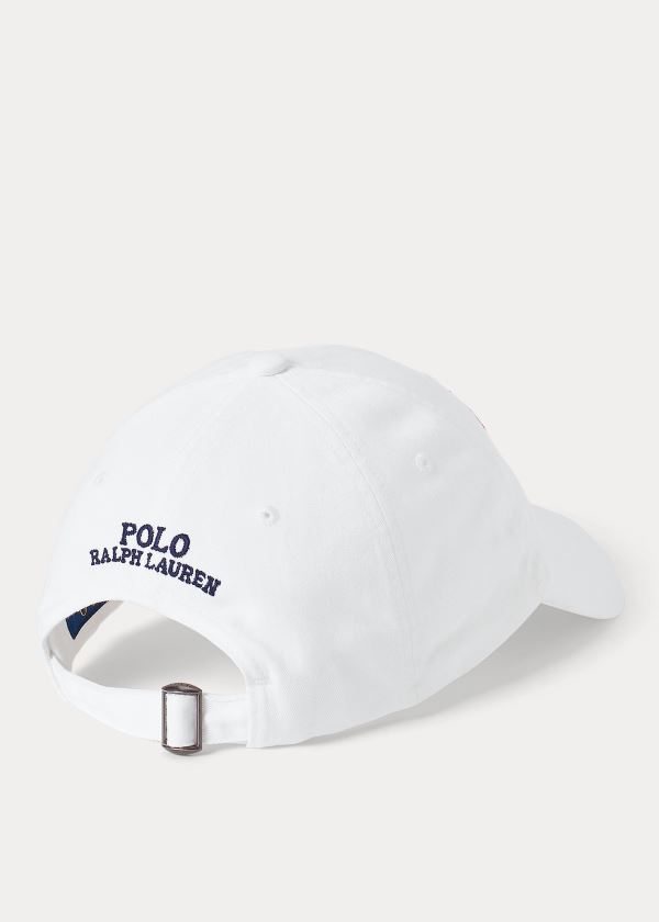 Ralph Lauren Pride Chino Ball Cap Bílé | AM4jro87
