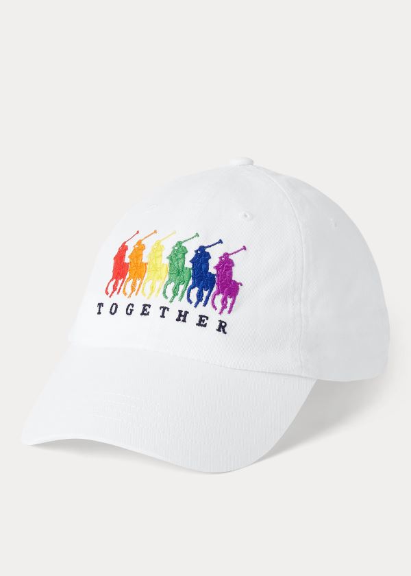 Ralph Lauren Pride Chino Ball Cap Bílé | AM4jro87