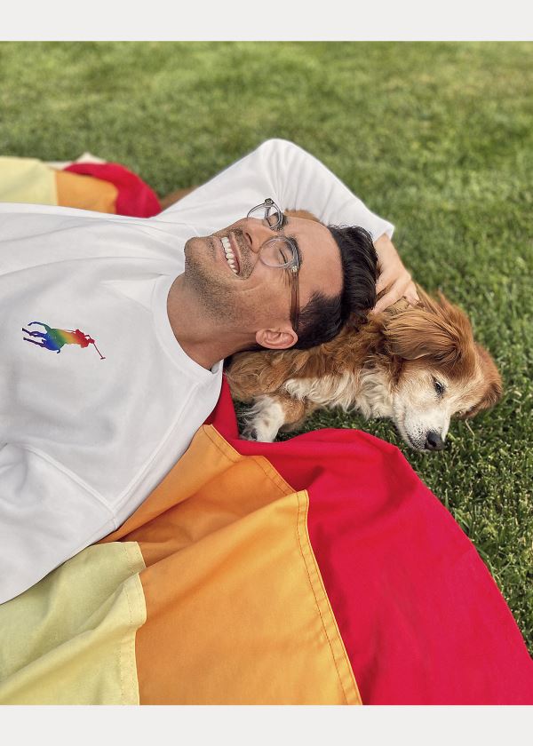 Ralph Lauren Pride Fleece Sweatshirt Bílé | ByqGiw0N