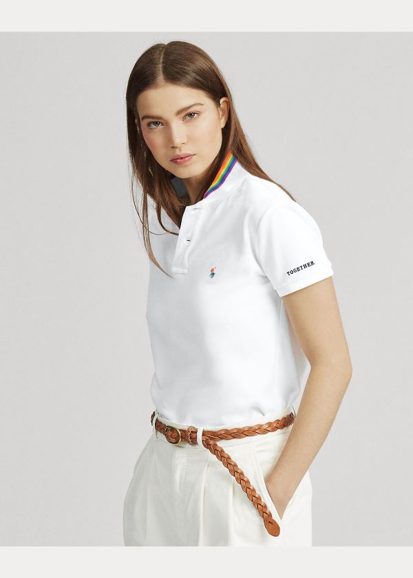 Ralph Lauren Pride Polo Shirt Bílé | ByZKiu0x