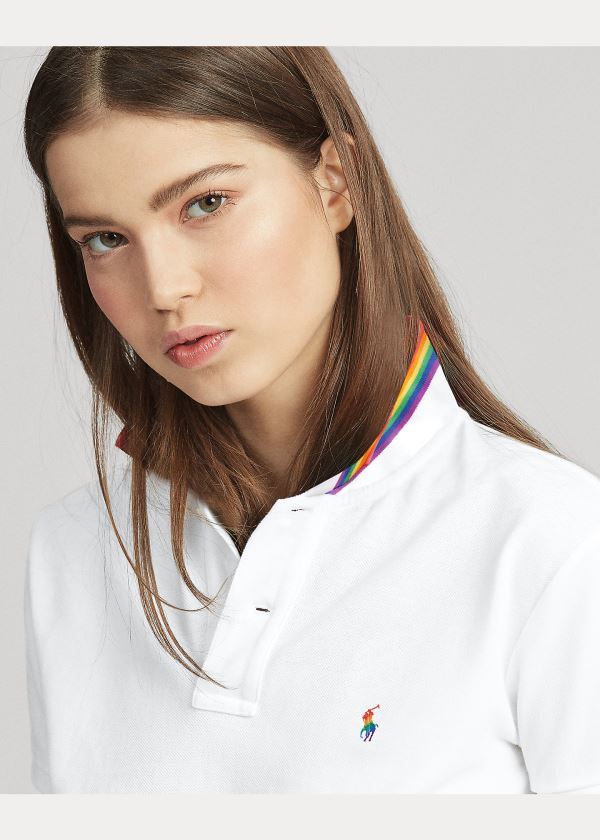 Ralph Lauren Pride Polo Shirt Bílé | ByZKiu0x