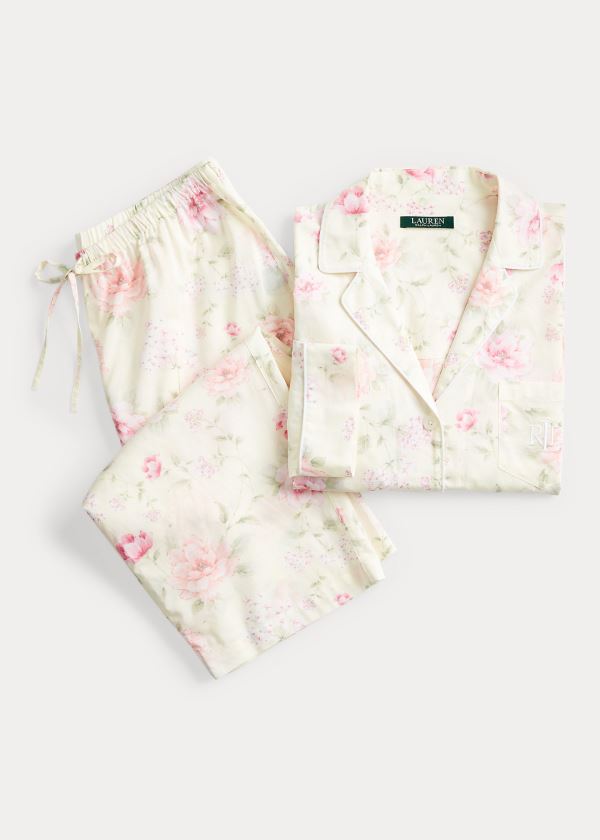 Ralph Lauren Print Bavlněné-Blend Sleep Set Béžový Viacfarebný | qKE5FIDv