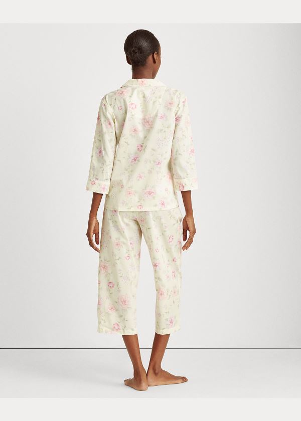 Ralph Lauren Print Bavlněné-Blend Sleep Set Béžový Viacfarebný | qKE5FIDv