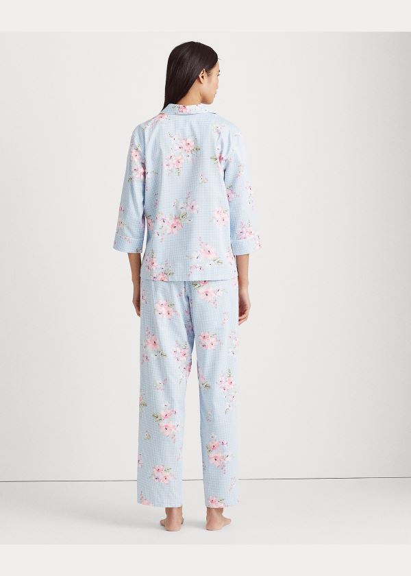 Ralph Lauren Print Bavlněné-Blend Sleep Set Blankyt | rxHRiNqd