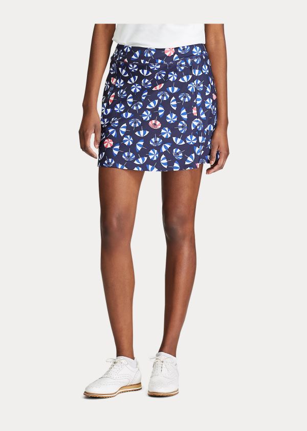 Ralph Lauren Print Flounce Golfové Skort Tmavě Blankyt Viacfarebný | 9AF2iQiN