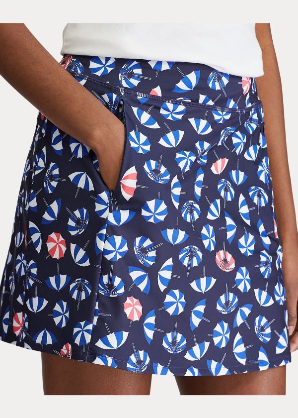 Ralph Lauren Print Flounce Golfové Skort Tmavě Blankyt Viacfarebný | 9AF2iQiN