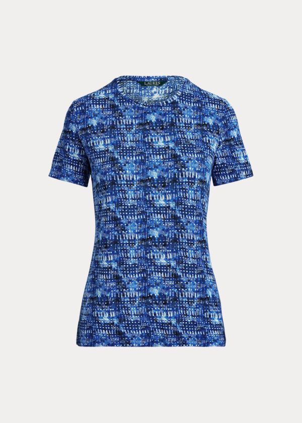 Ralph Lauren Print Jersey Tee Blankyt Viacfarebný | 37P1tljA