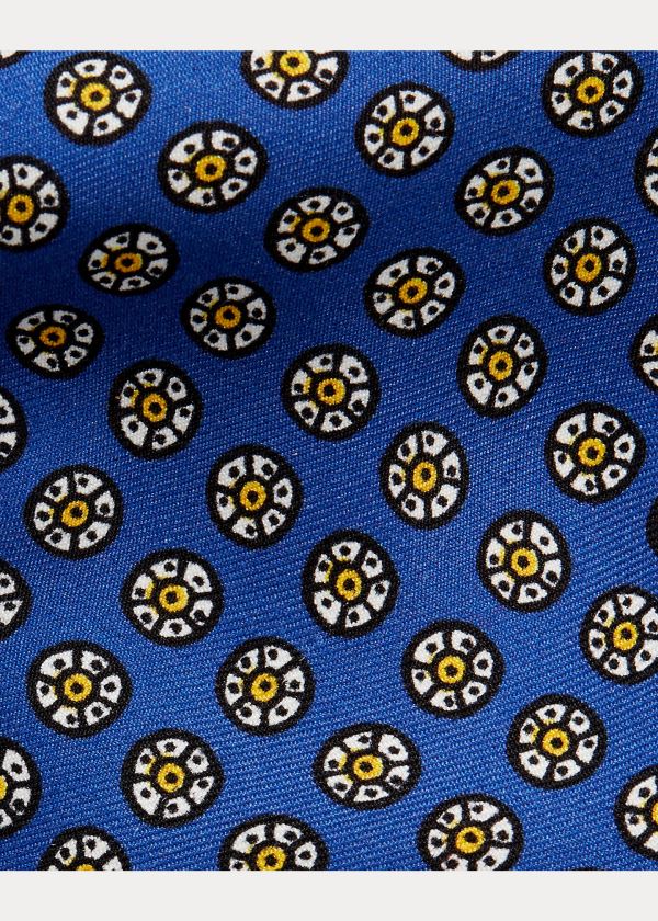 Ralph Lauren Print Silk Narrow Tie Královská Modrá Blankyt | QPau1XFr