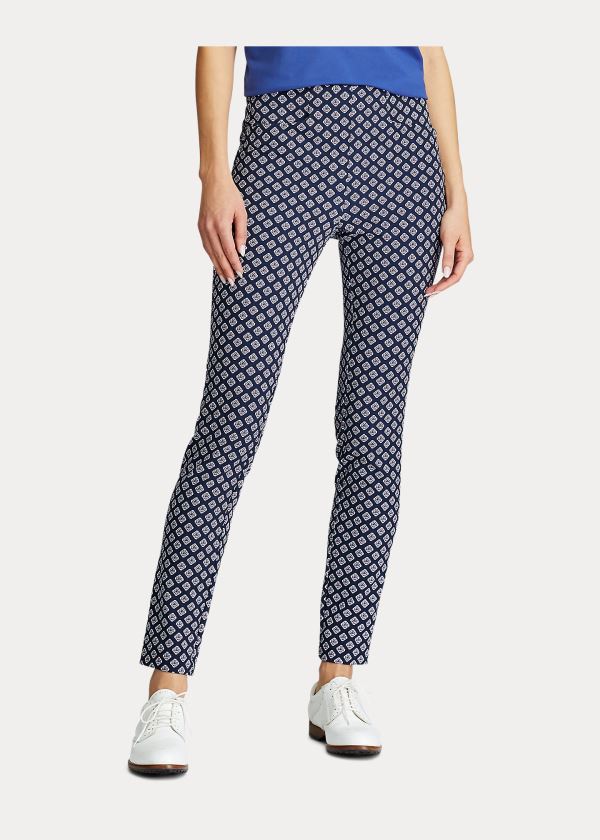 Ralph Lauren Print Stretch Golfové Pant Tmavě Blankyt Růžové | k5UqOnU2