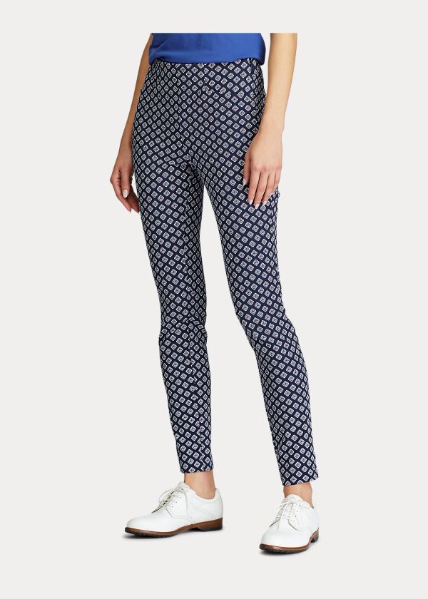 Ralph Lauren Print Stretch Golfové Pant Tmavě Blankyt Růžové | k5UqOnU2