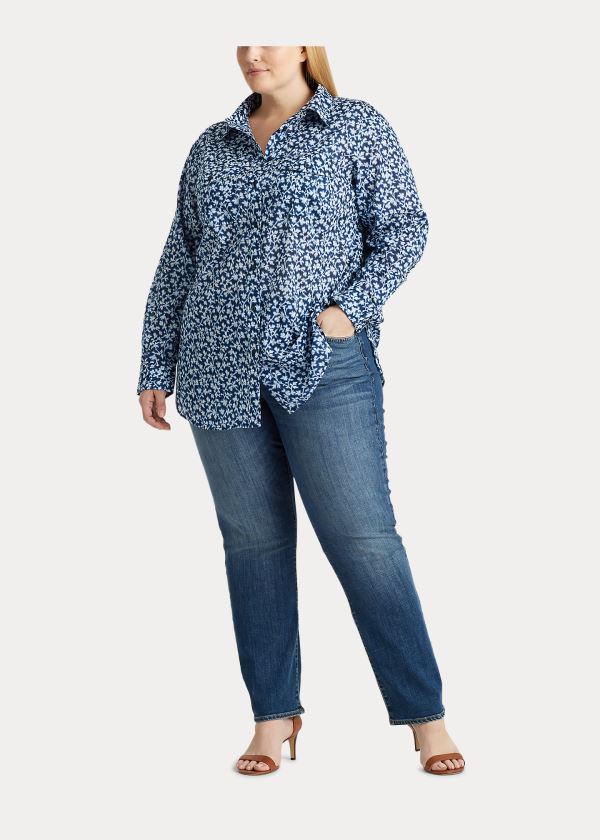 Ralph Lauren Printed Bavlněné Shirt Blankyt Viacfarebný | tKWIrkr2