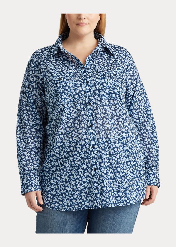 Ralph Lauren Printed Bavlněné Shirt Blankyt Viacfarebný | tKWIrkr2