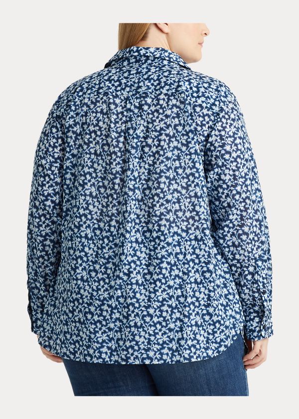 Ralph Lauren Printed Bavlněné Shirt Blankyt Viacfarebný | tKWIrkr2