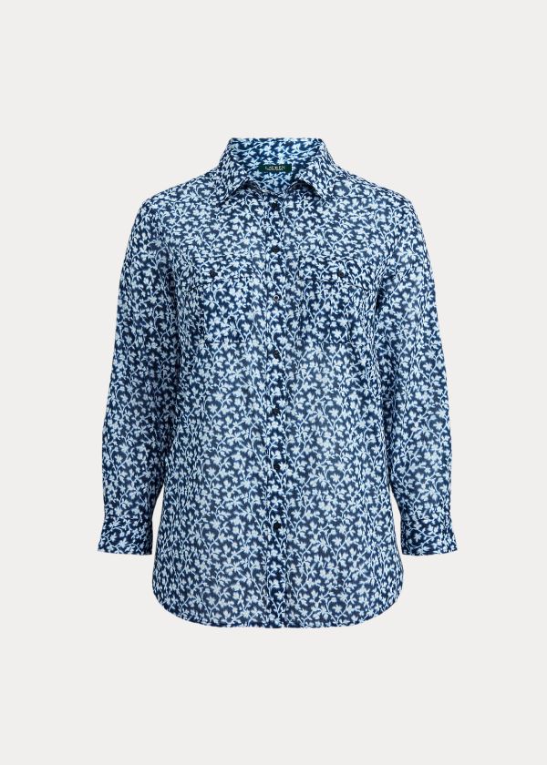 Ralph Lauren Printed Bavlněné Shirt Blankyt Viacfarebný | tKWIrkr2