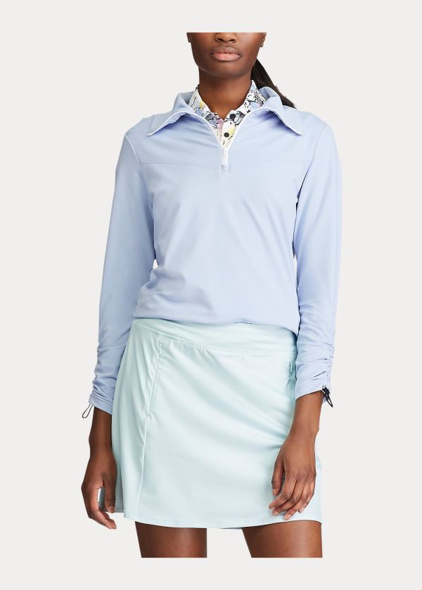 Ralph Lauren Quarter-Zip Golfové Pullover Blankyt | 9WCh6JBn