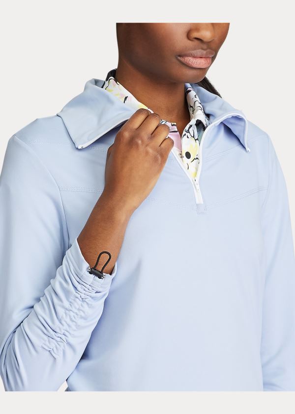 Ralph Lauren Quarter-Zip Golfové Pullover Blankyt | 9WCh6JBn
