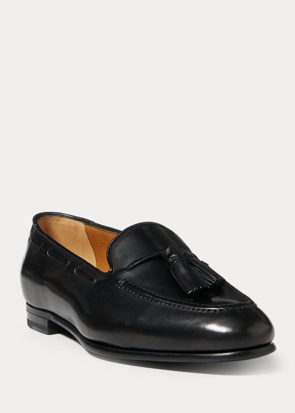 Ralph Lauren Quillis Calfskin Loafer Černé | 724eOzRG