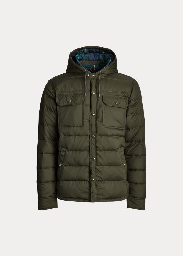 Ralph Lauren Quilted Down Jacket Olivy Zelené | 6HB1n5mN