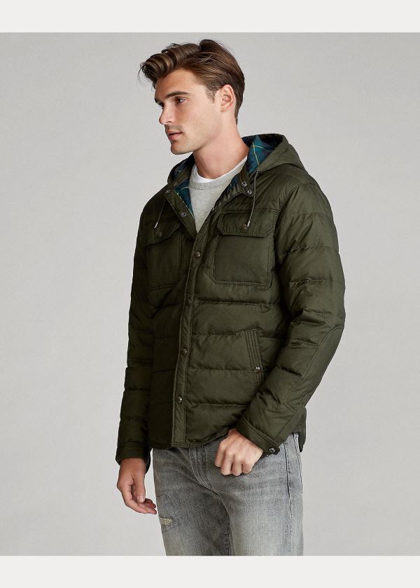 Ralph Lauren Quilted Down Jacket Olivy Zelené | 6HB1n5mN