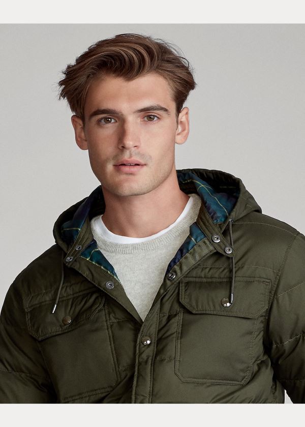 Ralph Lauren Quilted Down Jacket Olivy Zelené | 6HB1n5mN