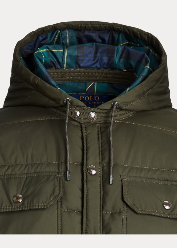 Ralph Lauren Quilted Down Jacket Olivy Zelené | 6HB1n5mN