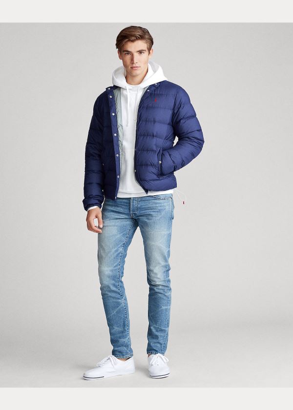 Ralph Lauren Quilted Down Jacket Tmavě Blankyt | O6fetggf