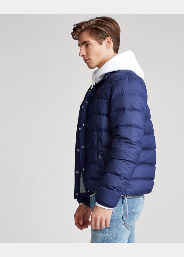Ralph Lauren Quilted Down Jacket Tmavě Blankyt | O6fetggf