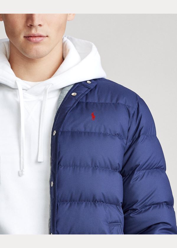 Ralph Lauren Quilted Down Jacket Tmavě Blankyt | O6fetggf