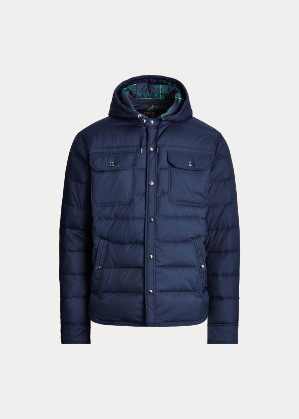 Ralph Lauren Quilted Down Jacket Tmavě Blankyt | RQRJbhrn