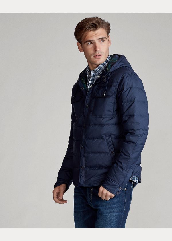 Ralph Lauren Quilted Down Jacket Tmavě Blankyt | RQRJbhrn