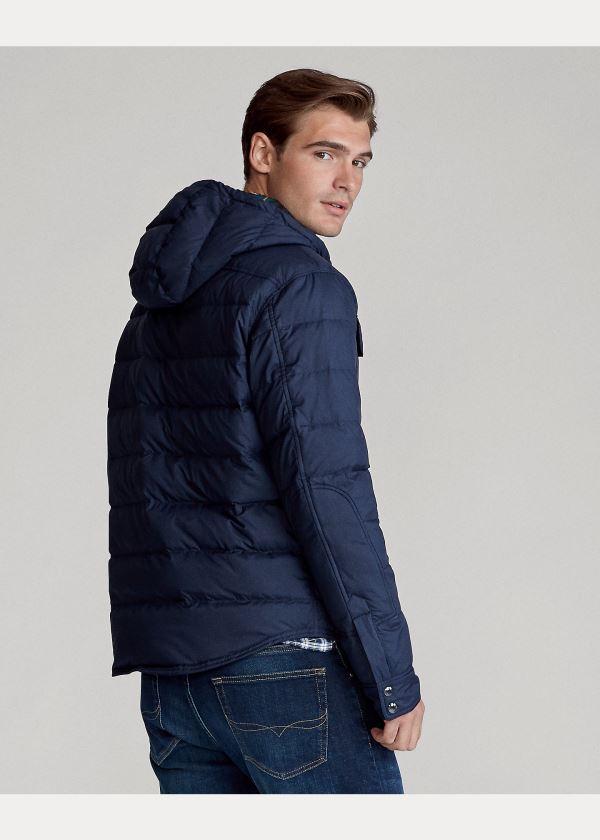Ralph Lauren Quilted Down Jacket Tmavě Blankyt | RQRJbhrn