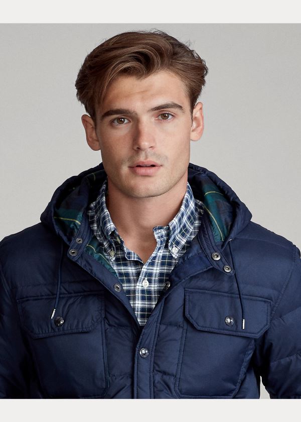 Ralph Lauren Quilted Down Jacket Tmavě Blankyt | RQRJbhrn