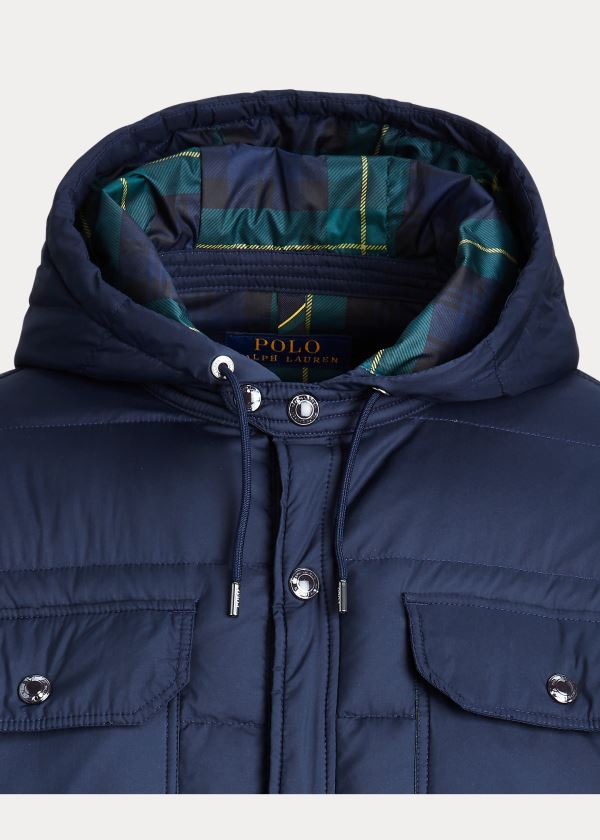Ralph Lauren Quilted Down Jacket Tmavě Blankyt | RQRJbhrn