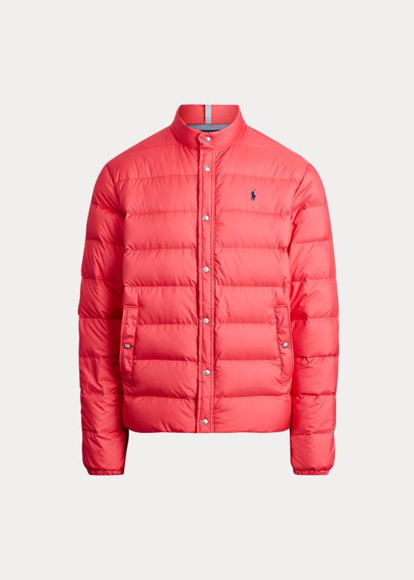 Ralph Lauren Quilted Down Jacket Červené | sDxUDsGT