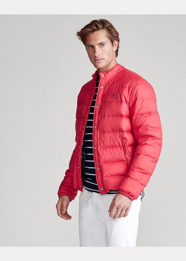 Ralph Lauren Quilted Down Jacket Červené | sDxUDsGT