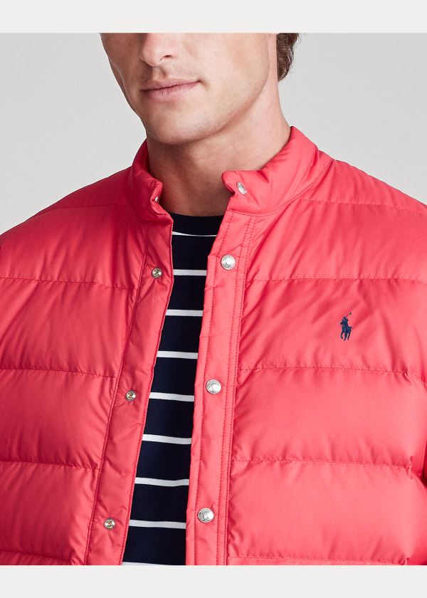 Ralph Lauren Quilted Down Jacket Červené | sDxUDsGT
